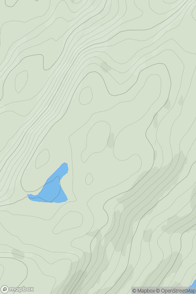 Thumbnail image for Creag nan Cuilean [Oban to Loch Fyne] showing contour plot for surrounding peak